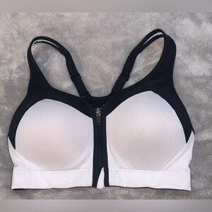 Black and White Sports Bra